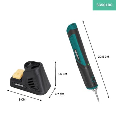 Cordless soldering iron 4V | Incl. holder, soldering wire and tips