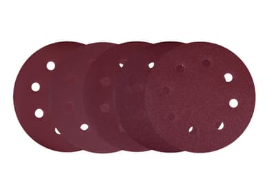 VONROC Schleifpapierset 25-teilig - Universal - Für Wand- / Deckenschleifer - 180 mm - mit Klettverschluss