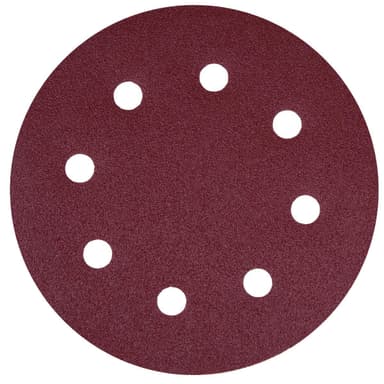 VONROC Schleifpapierset 25-teilig - Universal - Für Wand- / Deckenschleifer - 180 mm - mit Klettverschluss