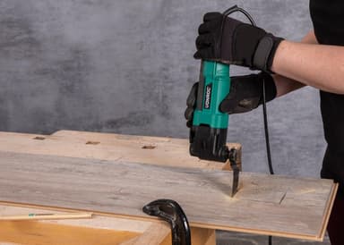 Oszillierendes Multitool 300W - Schnellwechselsystem, variable Geschwindigkeit - Komplettset inkl. 61 Zubehörteile und Aufbewahrungstasche