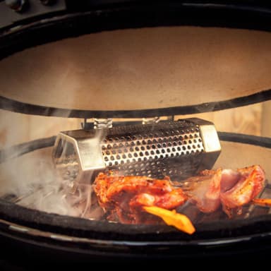 VONROC BBQ Smoker rør - rustfrit stål - Inkl. rengøringsbørste
