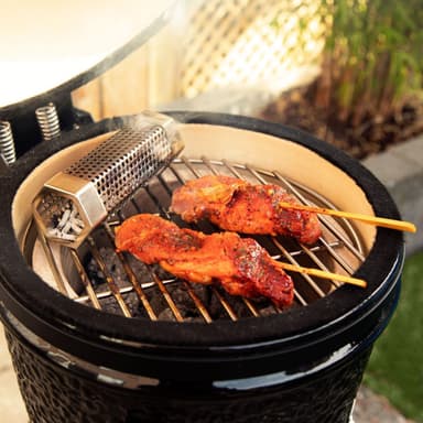 VONROC BBQ Smoker rør - rustfrit stål - Inkl. rengøringsbørste