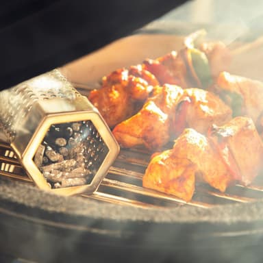 VONROC BBQ Smoker rør - rustfrit stål - Inkl. rengøringsbørste