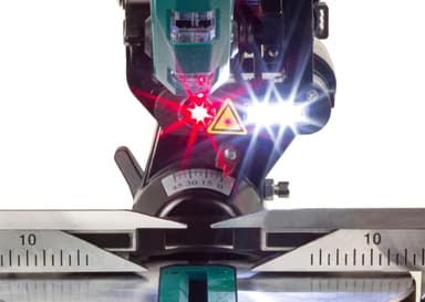 VONROC 2200W Kappsäge – Radiale Gehrungskappsäge - Ø 254 mm 60 Zahn-Sägeblatt - ausgestattet mit Laser und LED