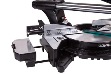 VONROC 2200W Kappsäge – Radiale Gehrungskappsäge - Ø 254 mm 60 Zahn-Sägeblatt - ausgestattet mit Laser und LED
