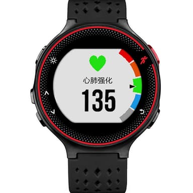 Kellon hihna Garmin Forerunnerille Musta + punainen