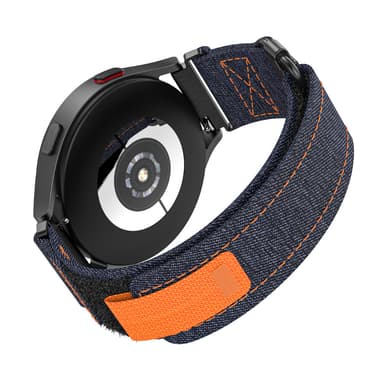 20 mm Canvas-kellohihna Samsung Galaxy Watch Active 1/2:lle, Galaxy Watch 4:lle Sininen