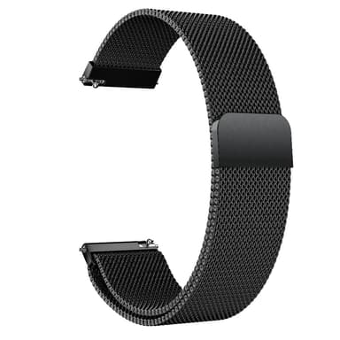 SKALO Milanese Loop to Huawei Watch GT 2 42mm - Musta