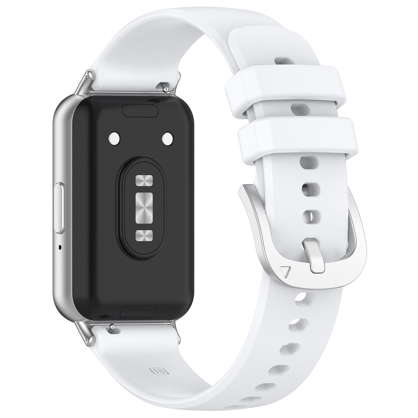 Silikoninen kellon ranneke Samsung Galaxy Fit 3:lle (SM-R390) Valkoinen