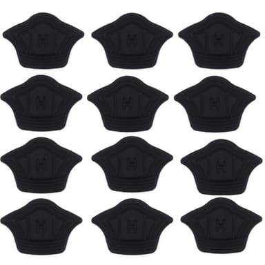 Kantapääsuojat / kengän sisäosat 6 paria 9 mm Musta