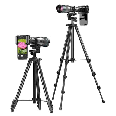 Ulkokäyttöön tarkoitettu 60X HD teleobjektiivi Musta
