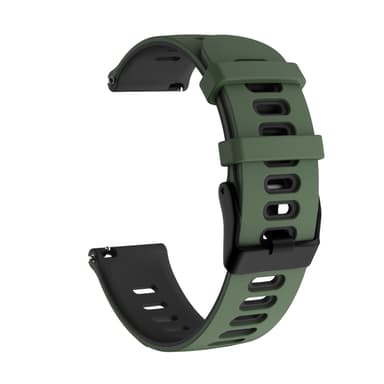 Garmin Forerunner 245 / 645 / Vivoactive / Vivomove ranneke silikoni Military Ruohon väri 20 mm