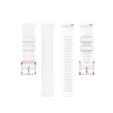 Bowener GRIT X Pehmeä silikonirannekellon ranneke Samsung Galaxy Watchille 20mm Valkoinen