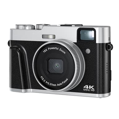 Digikamera 4K 48MP 16X zoom Musta