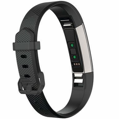 Fitbit Alta/HR -silikoniranneke - sporttimalli (S) - musta