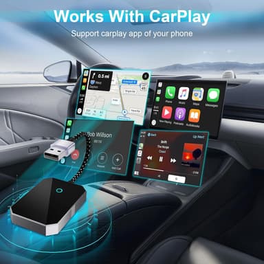 Carplay / Android Auto -sovitin - langallinen langattomaksi muuntimeksi