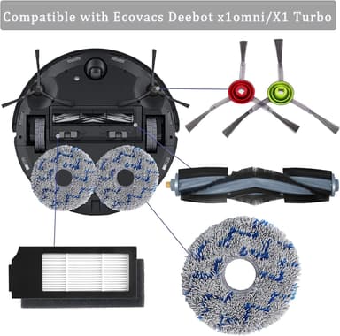 Pölynimuritarvikkeet Ecovacs DEEBOT X1 -sarjaan