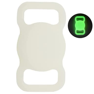 Apple AirTag -pidike kissan / koiran kaulapannalle - Hohtaa pimeässä vihreänä