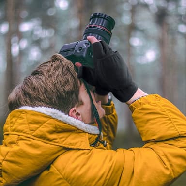 Sormettomat polar fleecekäsineet / talvi lapaset 2-in-1 M