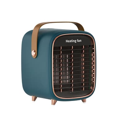 Sähköinen keraaminen lämmityspuhallin retro-designilla Metsän sävy