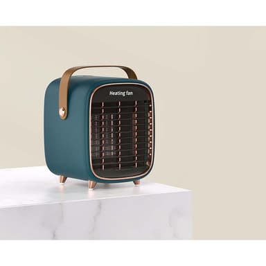 Sähköinen keraaminen lämmityspuhallin retro-designilla Metsän sävy