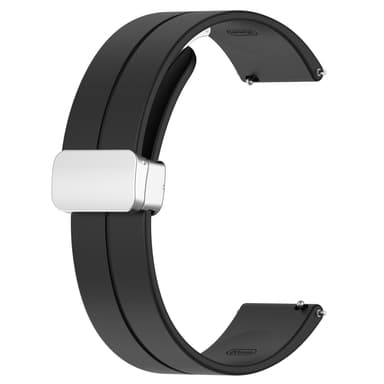 Yksivärinen taitettava solkirannekellon ranneke Samsung Galaxy Watchiin 20 mm Musta