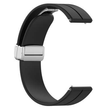 Yksivärinen taitettava solkirannekellon ranneke Samsung Galaxy Watchiin 20 mm Musta