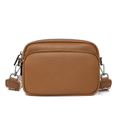 Crossbody laukut naisille, PU-nahkainen säädettävä hihnalaukku Ruskea