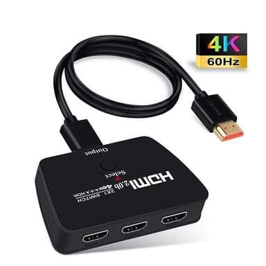 HDMI kytkin 3-1, jossa HDR, 3D ja 4K (2160p)