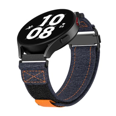 20 mm Canvas-kellohihna Samsung Galaxy Watch Active 1/2:lle, Galaxy Watch 4:lle Sininen