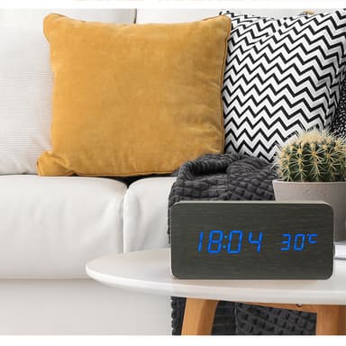 Digitaalinen LED herätyskello Sininen