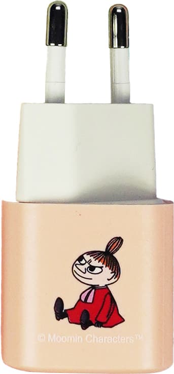 Moomin 20 W Lightning – USB-C  seinälaturi 1 m (pinkki)