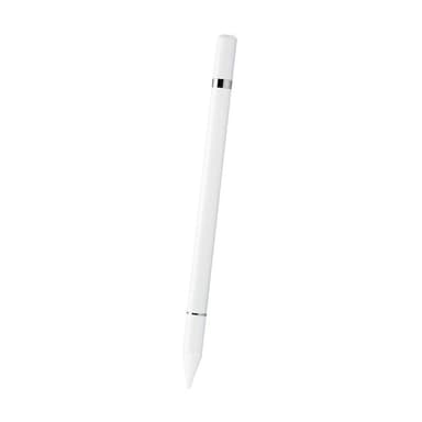 2 in 1 Stylus-kynä kirjoitustoiminnolla Valkoinen 1-pakkaus