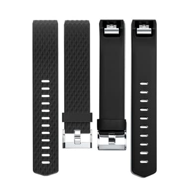 Fitbit Charge 2 ranneke silikoni musta (L)