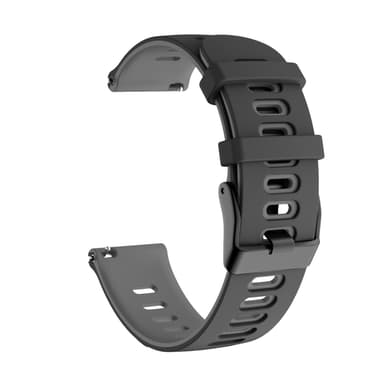 Garmin Forerunner 245 / 645 / Vivoactive / Vivomove ranneke silikoni Military Musta