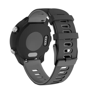 Garmin Forerunner 245 / 645 / Vivoactive / Vivomove ranneke silikoni Military Musta