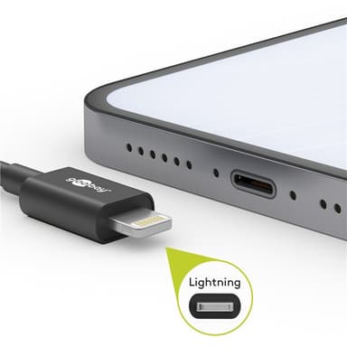 Lightning USB-C ""lataa ja synkronoi metallikaapelin