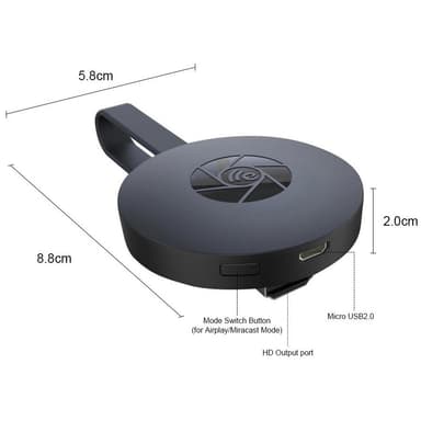 Media streamer langaton HDMI dongle 1080p
