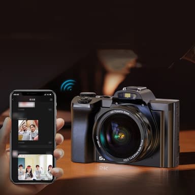 Digikamera 4K, 48MP, CMOS, 16x zoom, itselaukaisin