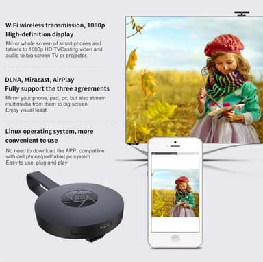 Media streamer langaton HDMI dongle 1080p
