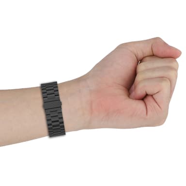 Ruostumattomasta teräksestä valmistettu kellohihna Google Pixel Watch 3:lle Musta 45 mm