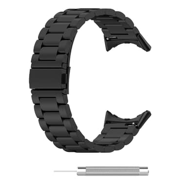 Ruostumattomasta teräksestä valmistettu kellohihna Google Pixel Watch 3:lle Musta 45 mm
