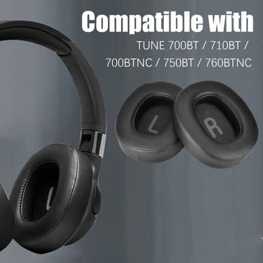 1 pari korvatyynyjä JBL TUNE 700BT/710BT/700BTNC/750BT/760BTNC Musta