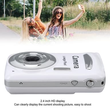Kompakti digikamera 16x zoomilla ja 16 MP kennolla Valkoinen