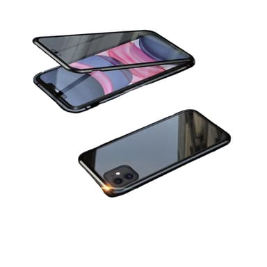 Magneettinen kotelo iPhonelle, kaksipuolinen karkaistu lasi Musta iPhone 16 Pro Max