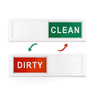 Astianpesukoneen magneetti CLEAN / DIRTY kyltti punainen