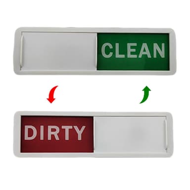 Astianpesukoneen magneetti CLEAN / DIRTY kyltti punainen