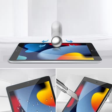Kristallinkirkas karkaistu lasi näytönsuoja iPadille (2 kpl) iPad 10 10,9 tuumaa