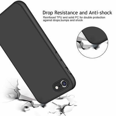iPhone 7/8/SE erittäin iskunkestävä kuori - musta