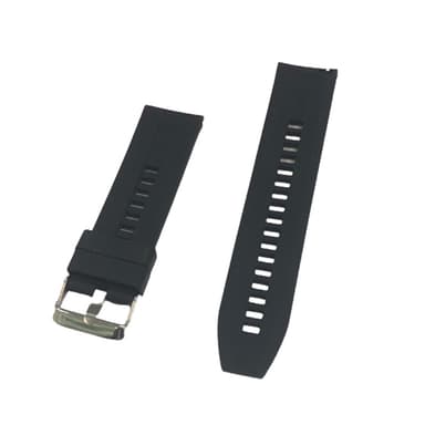 Rannekoru silikoni 22 mm Musta